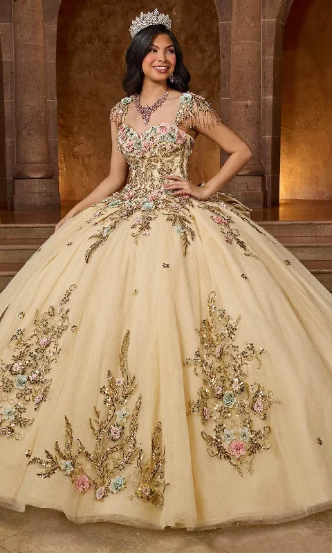 Limited Time Rachel Allan RQ3126 - Sweetheart Neck 3D Floral Embellished Ballgown