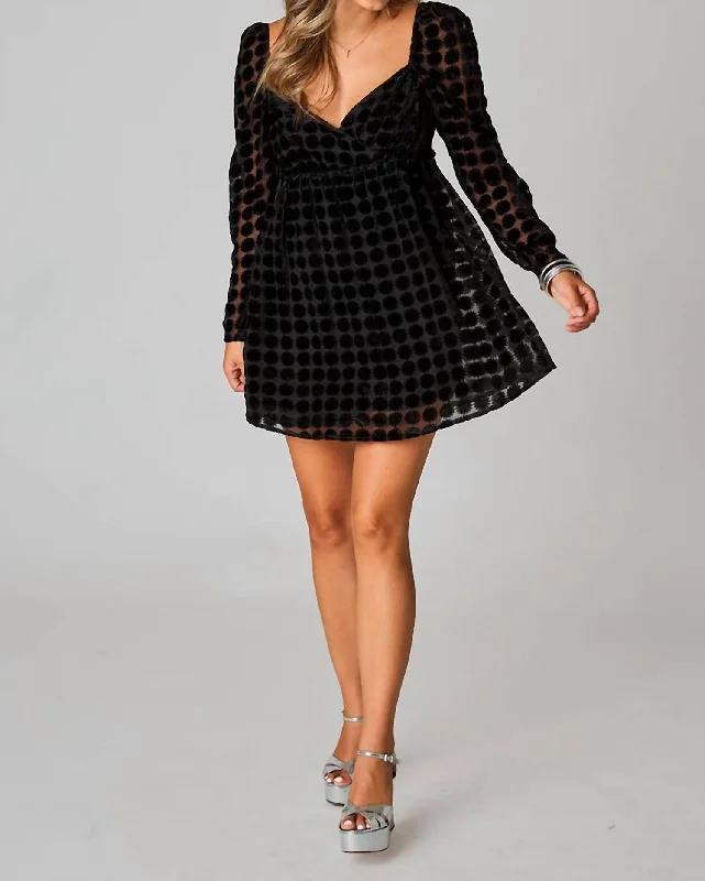 Big Savings On Stylish Women's Apparel Collections Fallon Dress- Black In Goth