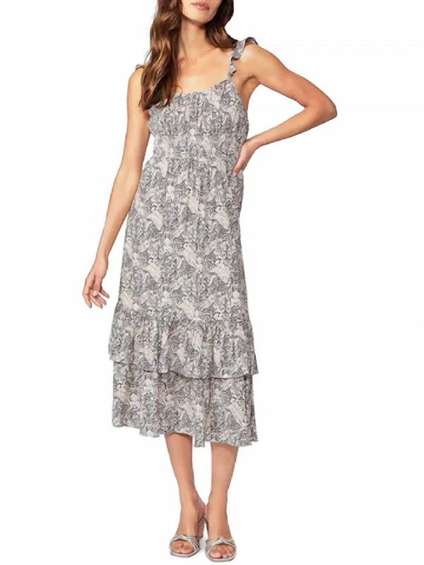 Crazy Price Slashing Gisella Dress In Ecru Multi