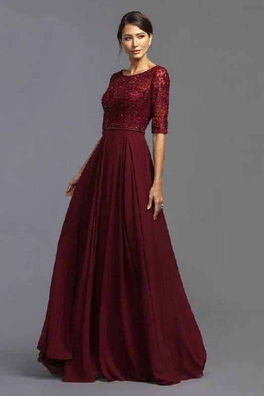 Comfort Centric Apparel Long Formal Dress Mother of the Bride