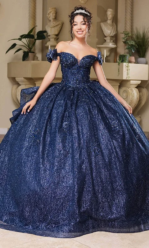 Clothing For Women May Queen LK265 - Sequin Off-Shoulder Ballgown