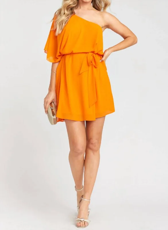 Women's Fashionable Clothing Sets Trish Dress In Tangerine