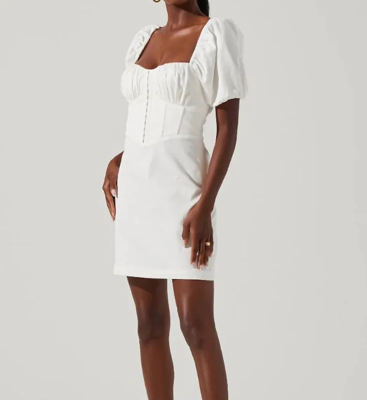 Eclectic Fashion Kelilah Dress In White