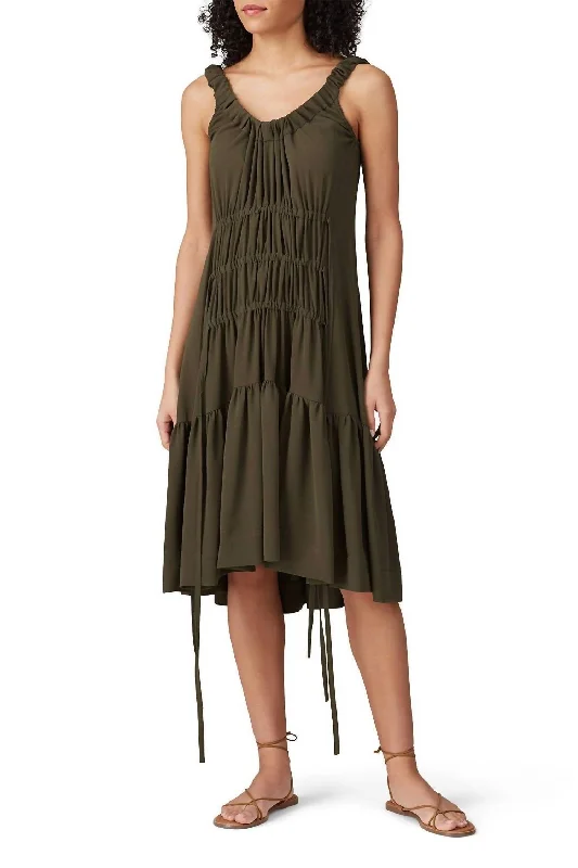 Online Shopping Boutiques Khaki Jennifer Dress In Green