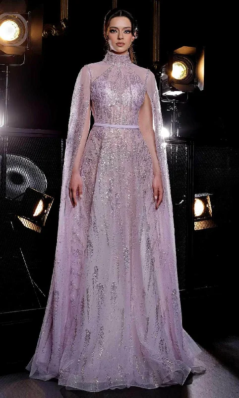 Enjoy Discount MNM Couture K3975 - Beaded Turtle Neck Prom Gown