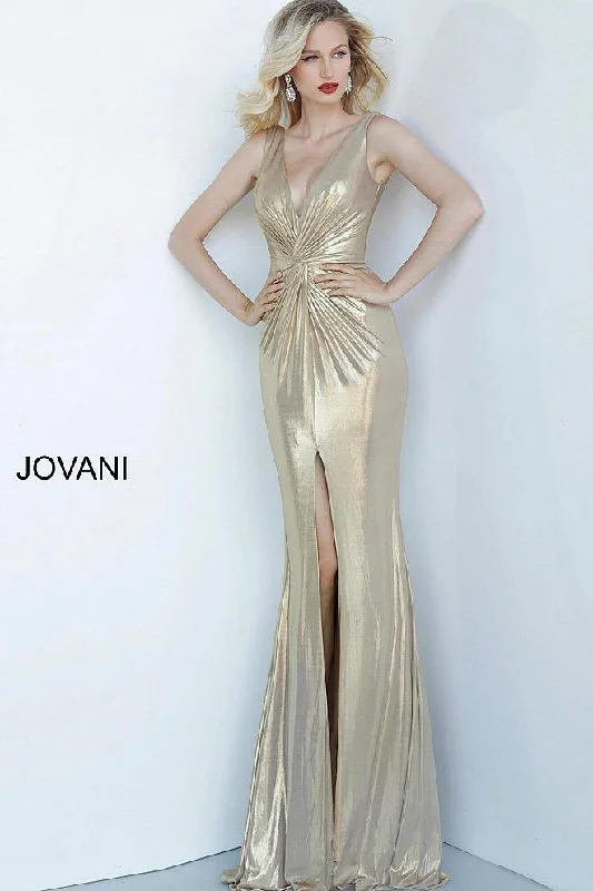Earthy Tones Jovani 67700 Prom Long Formal Dress