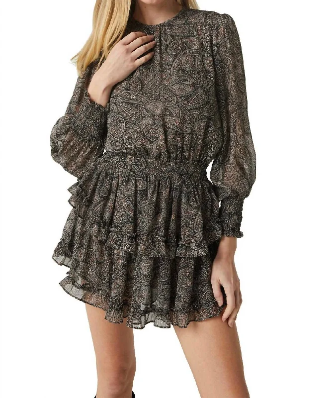 City Fashion Camila Dress In Paisley Summer