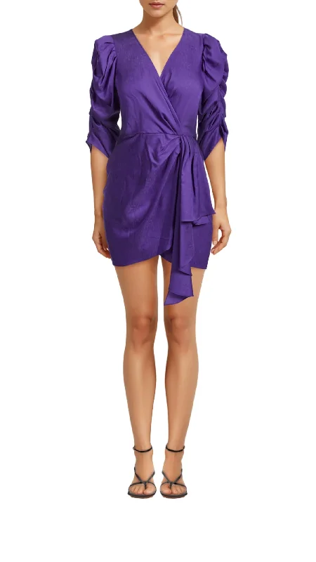Comfort Meets Fashion Amara Dress In Purple