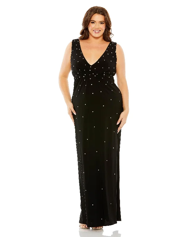 Holiday Glam Mac Duggal 68353 Fabulouss Plus Size Long Formal Dress