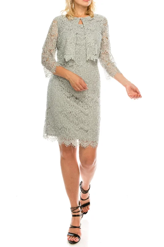 Trend Forward Threads Jessica Howard Short Mother of Bride Jacket Dress
