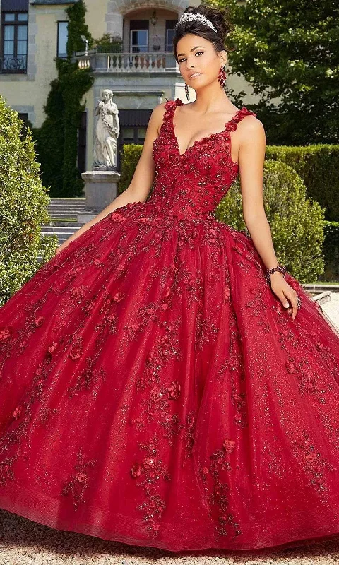 Limited Styles Mori Lee - 60133 Floral Applique Ballgown With Bolero