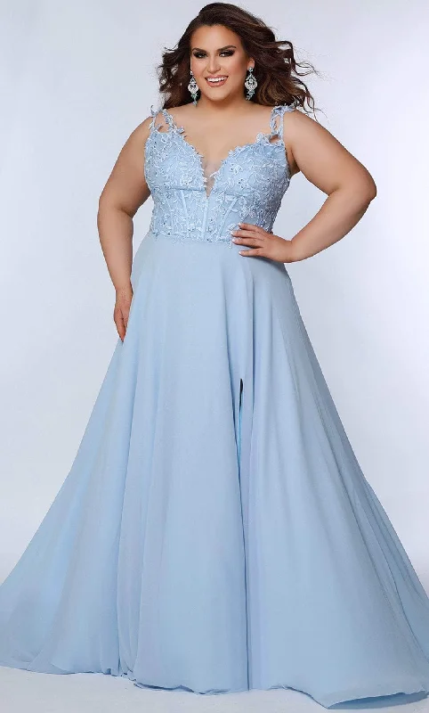 Festival Fashion Sydney's Closet SC7351 - Embroidered Sleeveless Gown
