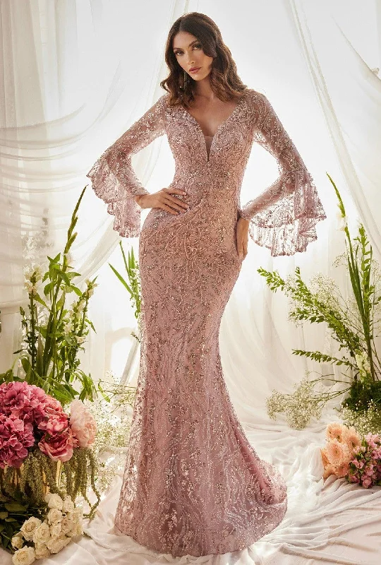 Trend Alert Andrea & Leo A1120 Long Sleeve Mermaid Formal Gown