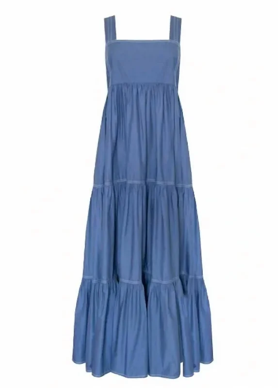 Casual Fashion Rita Dress In Stone Wash