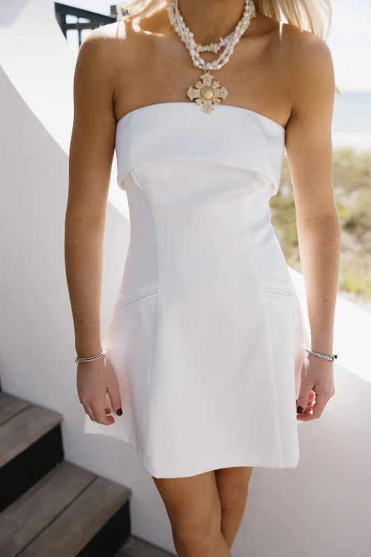 New Styles Just In Mila Mini Dress - Off White