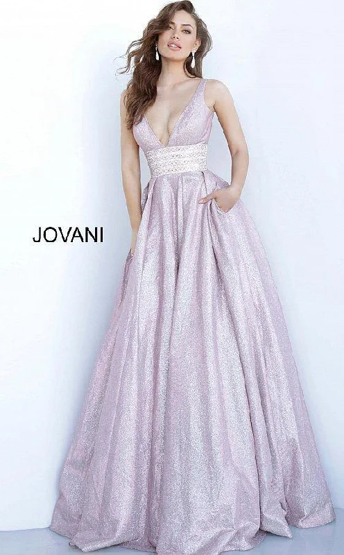 Everyday Wear Jovani 55535 Long Metallic Prom Ball Gown