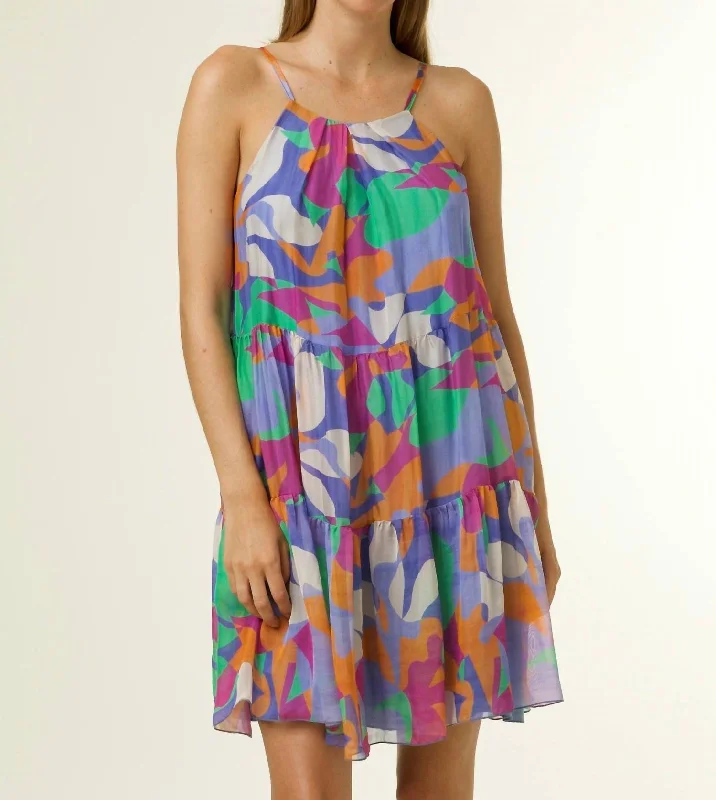 Elegant Details Aneth Dress Carnival On In Multicolor