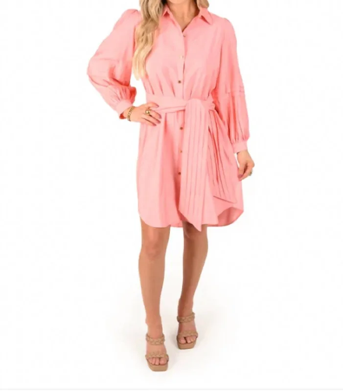 Flash Sale, Don't Miss Oxford Dress In Rosa