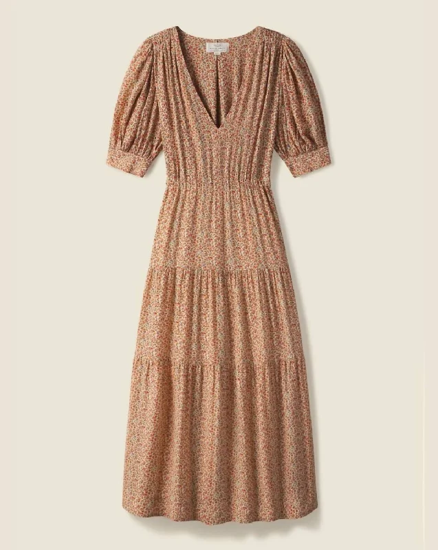 Clothes Women Arden Dress In Bellflower Ditsy