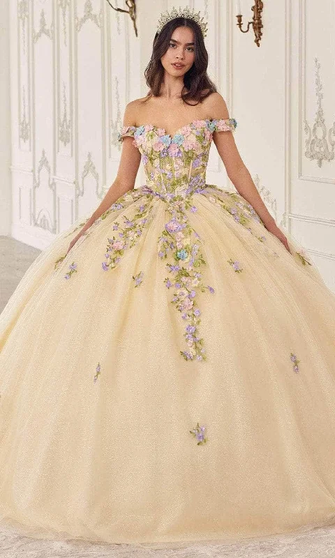 Buy More, Save More Cinderella Divine 15724 - Floral Multi-Color Ballgown