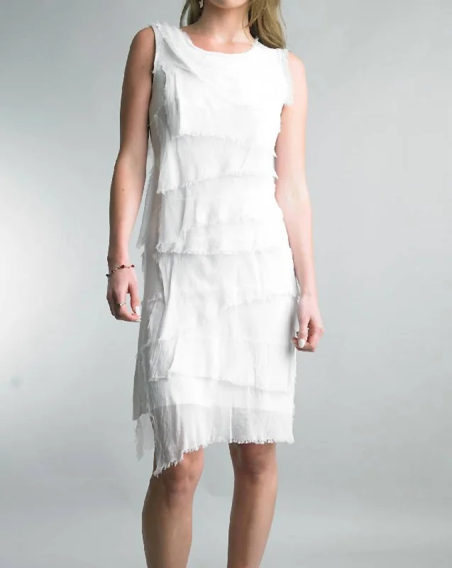 Elegant Style Fae Dress In White