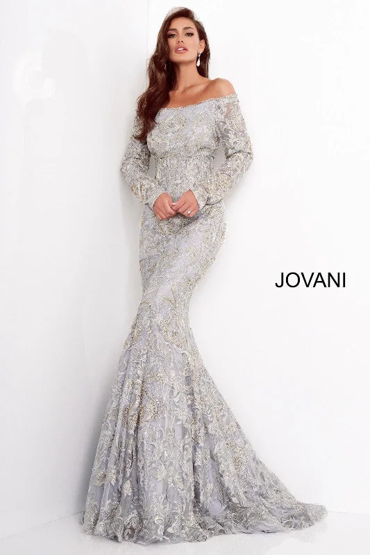 Luxury Fashion Jovani 68777 Off the Shoulder Long Formal Dress