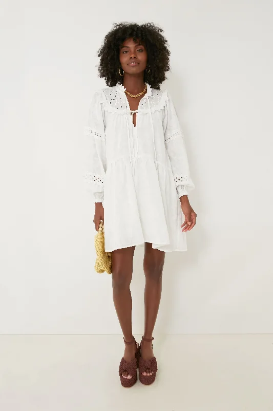 Stylish Looks White Rue Mini Dress