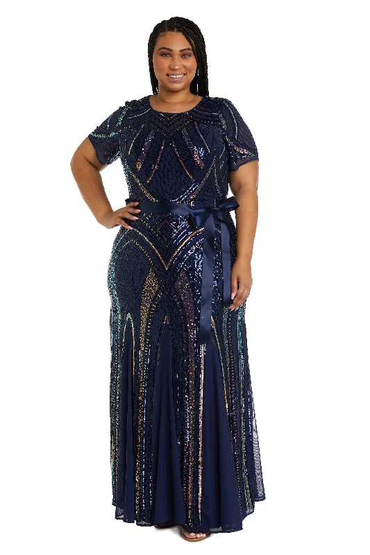 Unbeatable Prices R&M Richards 7965W Long Plus Size Formal Dress Sale