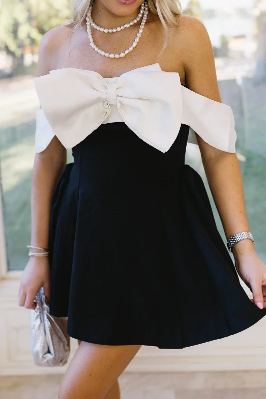 Sale On Sale Vanetta Mini Dress - Black/Off White