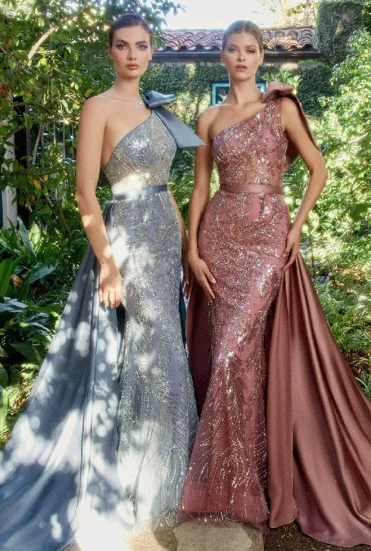 Exclusive Sale Andrea & Leo A1161 One Shoulder Embellish Prom Gown