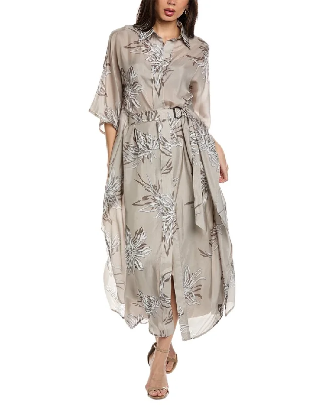 End Of Season Sale Brunello Cucinelli Silk Caftan Dress
