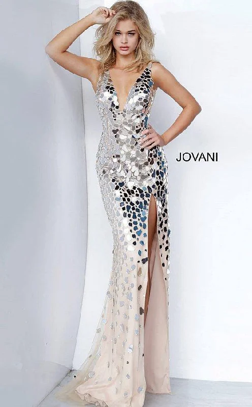 Casual Wear Jovani 02479 Long Sleeveless Prom Dress