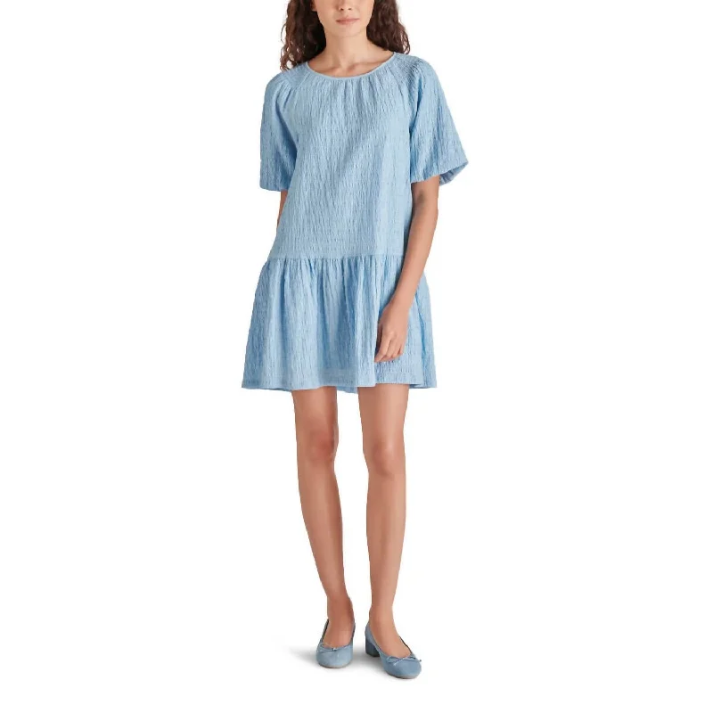 Discounted Prices, Elevated Looks Abrah Minidress In Blue