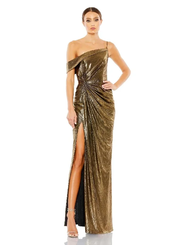 Elevated Casual Discounts Mac Duggal 26728 Prom Long Formal Metallic Dress