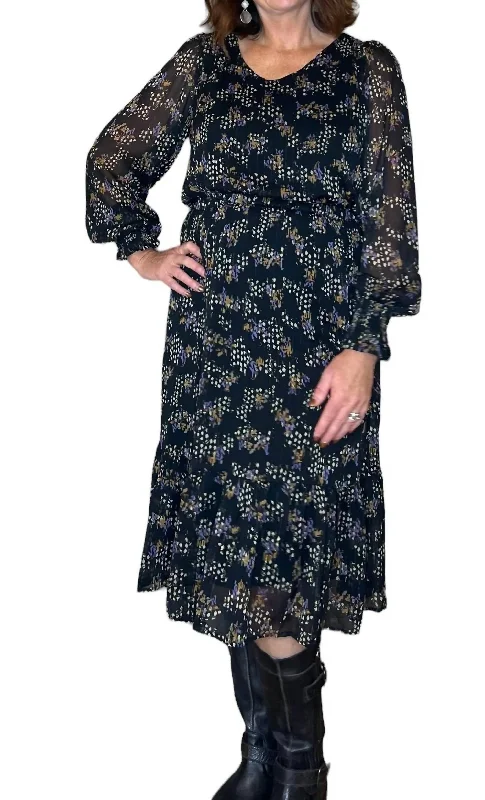 Women's Clothing for All Occasions Vennesa Woven Dress In Dark Grape