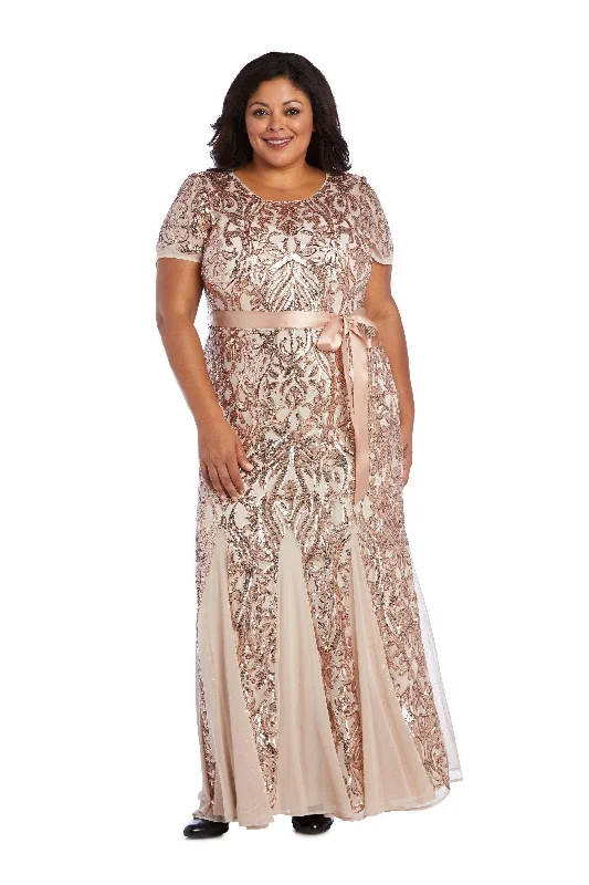 Must Haves R&M Richards 3645W Plus Size Long Evening Dress