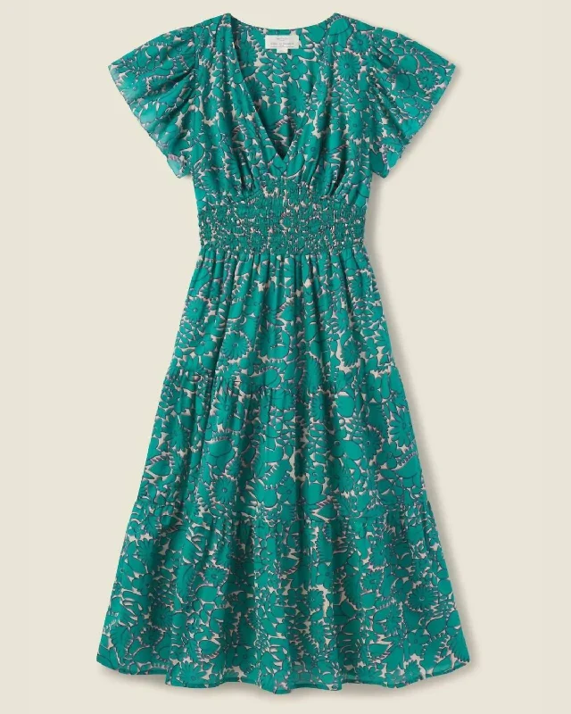 Premium Fashion Kendal Dress In Teal Thicket