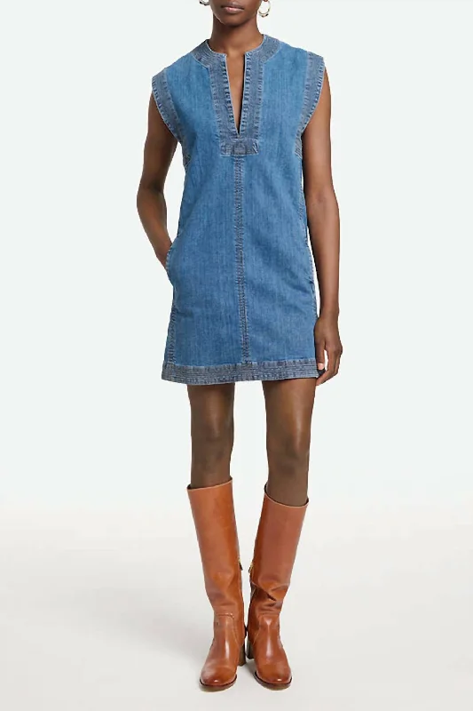 Gorgeous Glamour Collection Vera Dress In Indigo Clair