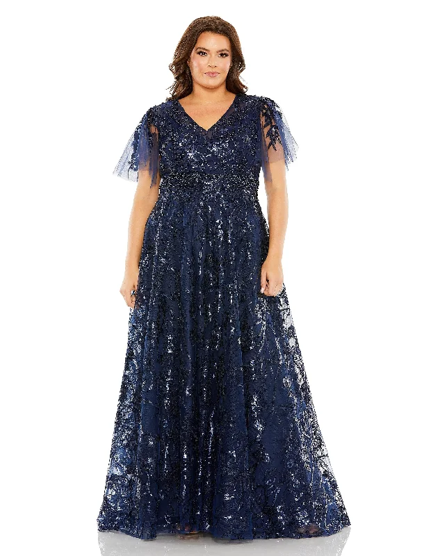 Unleash Your Style Mac Duggal 20469 Fabulouss Long Plus Size Formal Dress