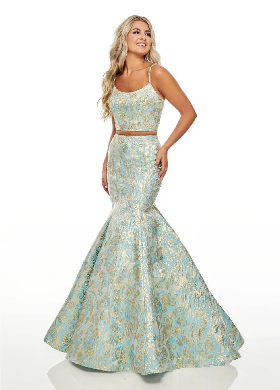 Evening Looks Rachel Allan Sexy Formal Two Piece Prom Dress