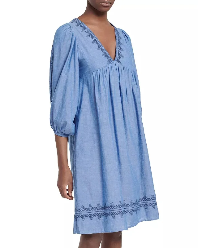 Easygoing Women's Style Voguia Dress In Bleu