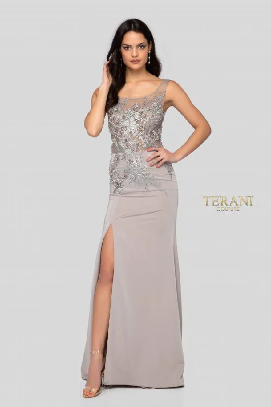 Feminine Style Promotions Terani Couture 1915E9731 Sleeveless Long Prom Dress Sale