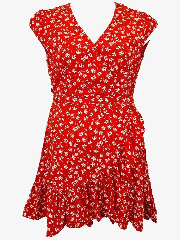 Stylish Savings J.Crew Cherry Blossom Ruffle Mini Dress Size 10