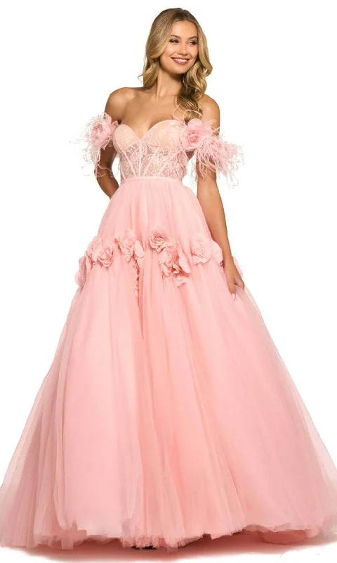 Casual Fashion Trends for Women Sherri Hill 55429 - Feathered Ballgown