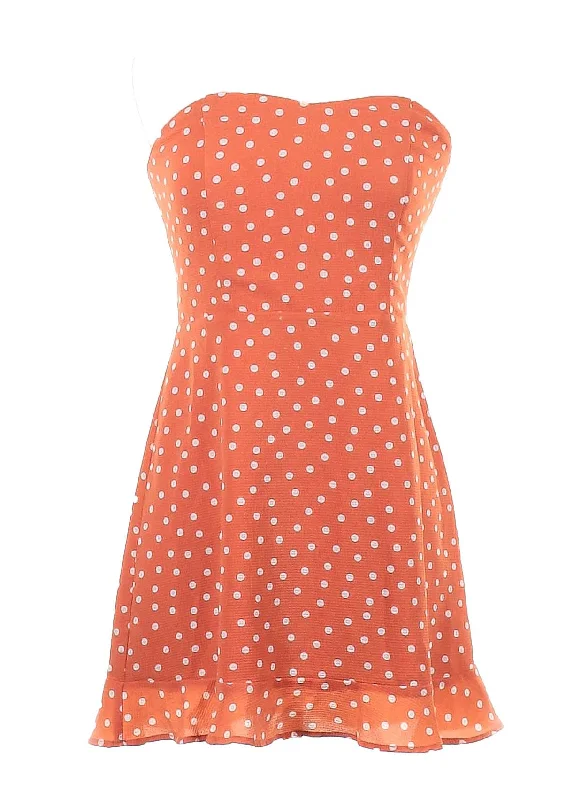 Wardrobe Update M - sage the label orange polka dot mini dress
