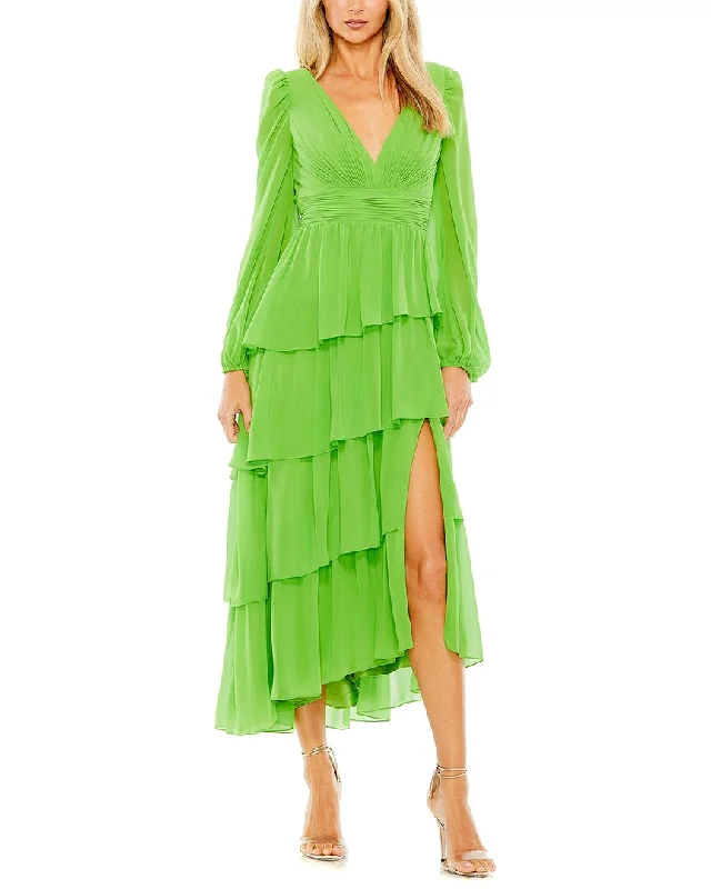 Fashion Forward Mac Duggal Ruffle Tiered Dress