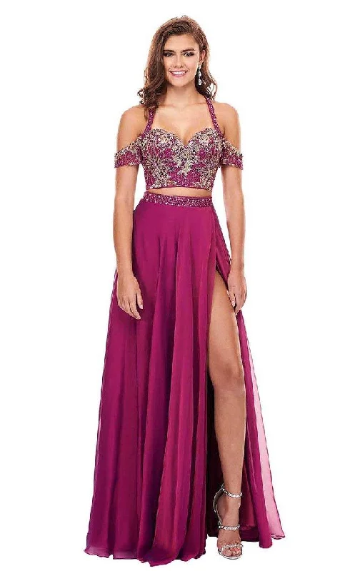 Current Trends Rachel Allan Prom Off Shoulder Long Dress 6411