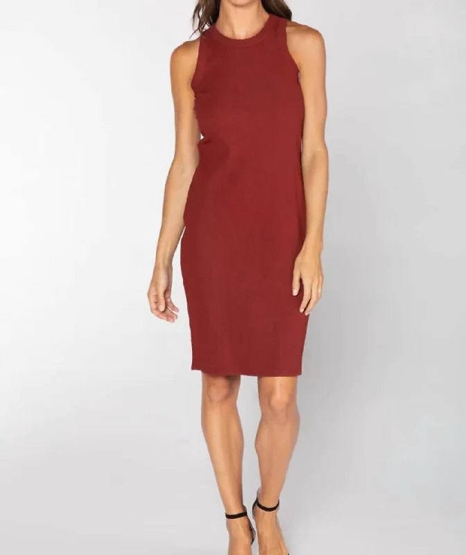 Women's Stylish Casual Garments Quinn Dress In Cabernet