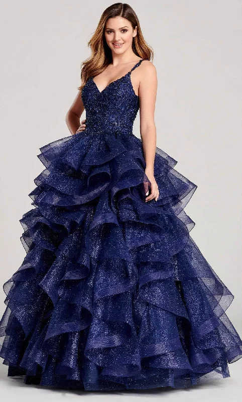 New Styles Just In Ellie Wilde EW22056 - Frilled Tulle Ballgown