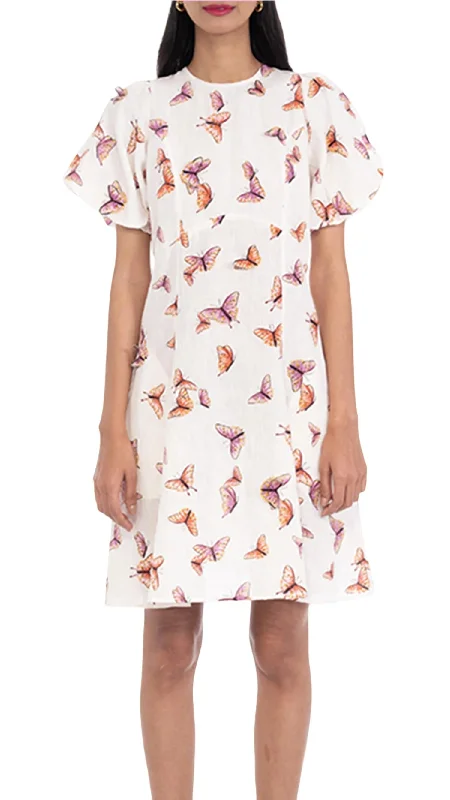 Stylish Savings Gracia Dress In Butterfly Kaleidoscope